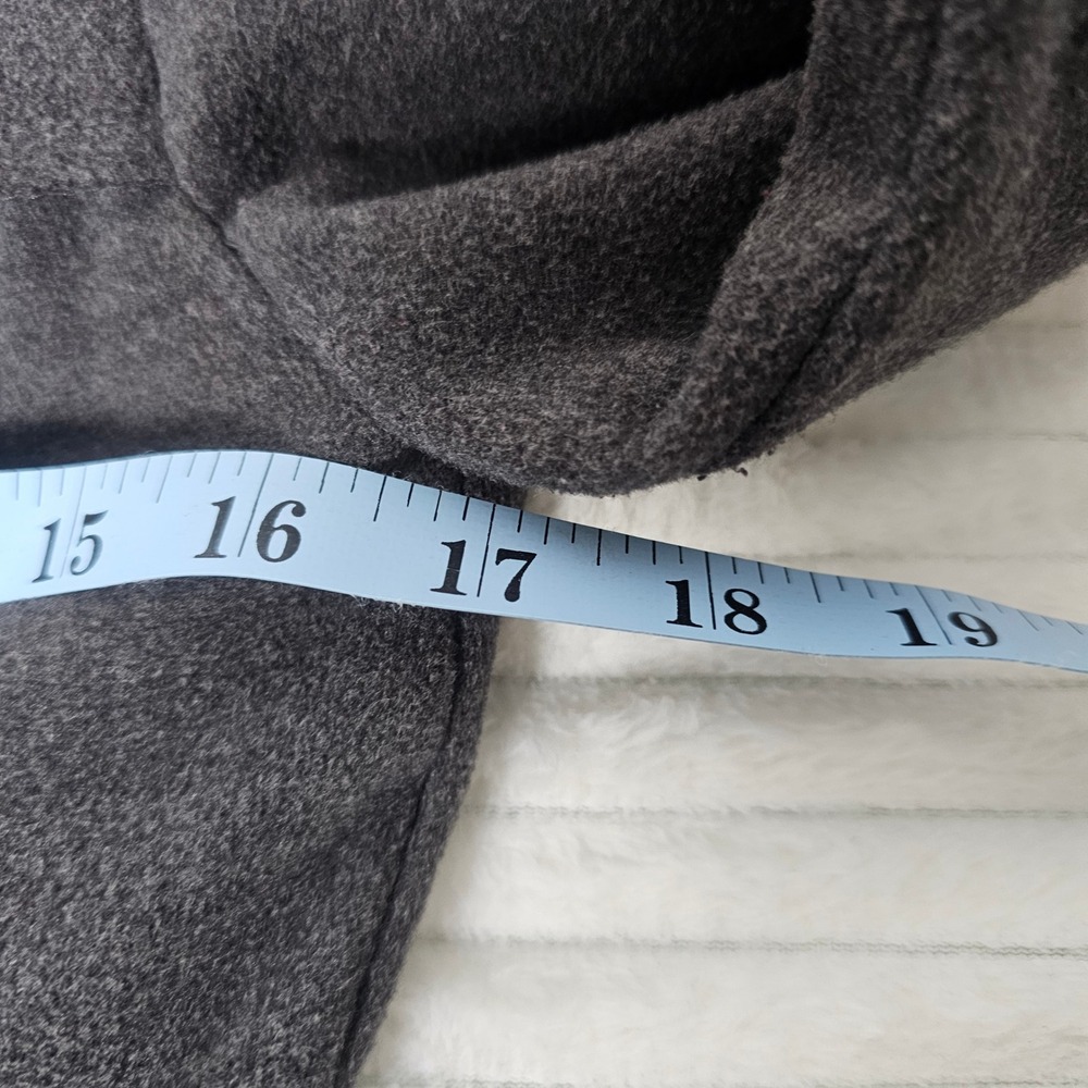 IN San Francisco Women Charcoal Gray Button Front Belted Coat Size S - Picture 3 of 13